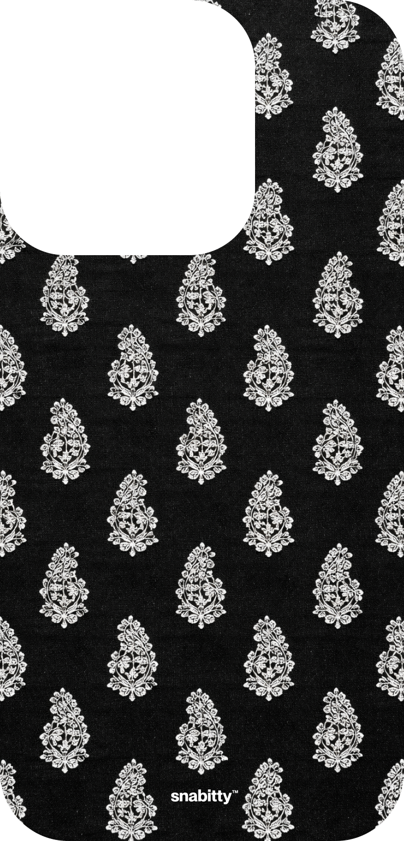 Black Buti Motif 2 Chikankari