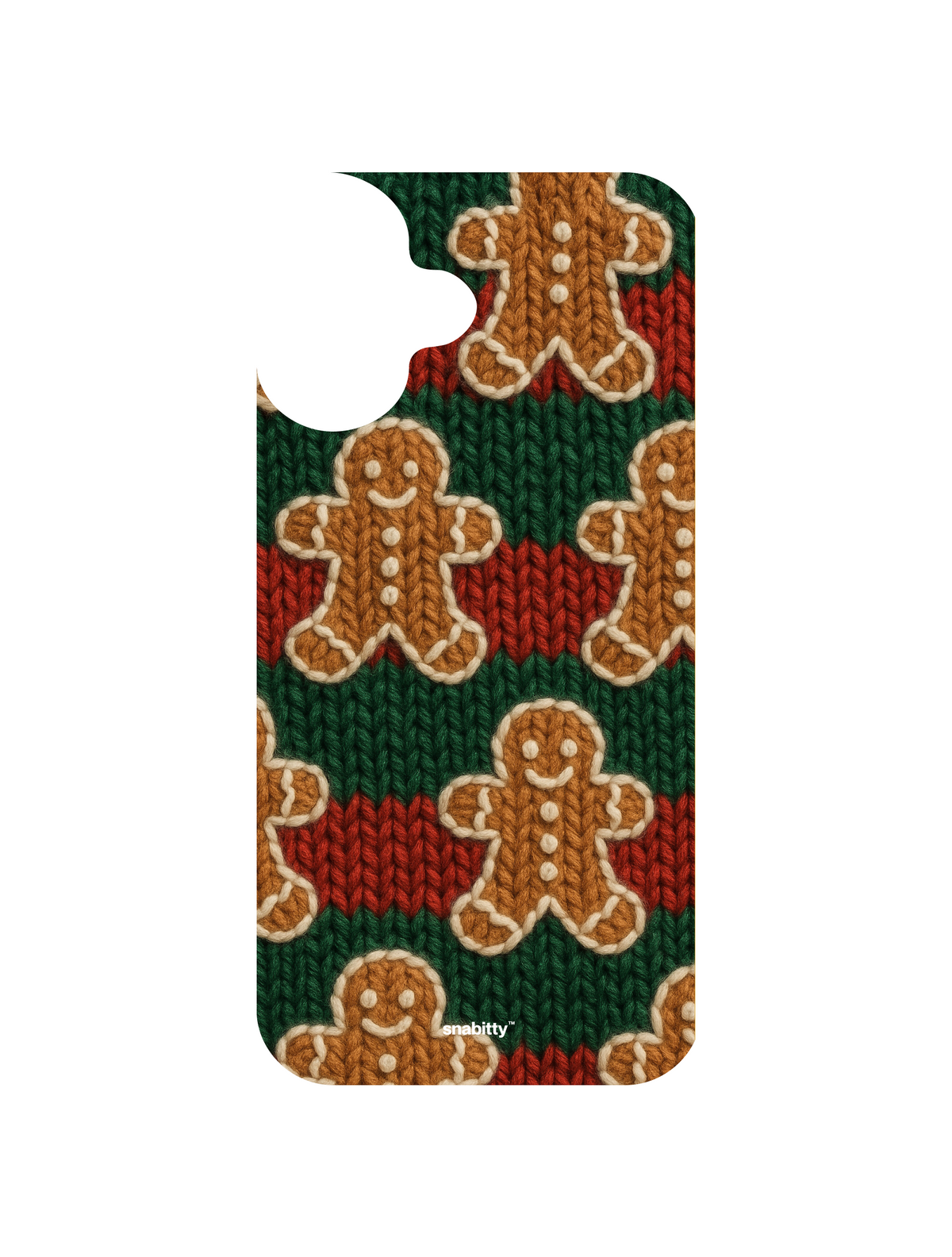 Gingerbread men assemble knit