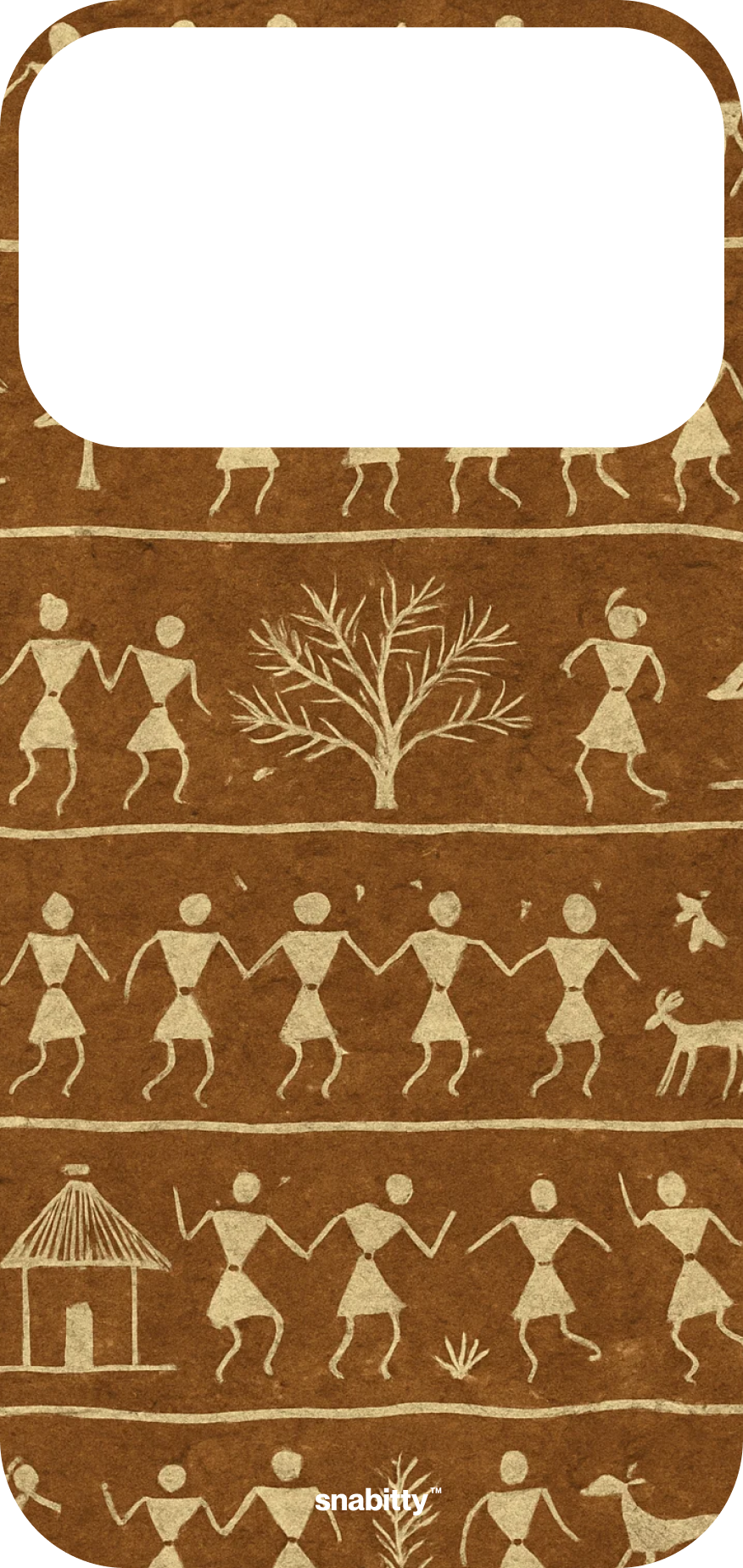 Warli tribal story strip
