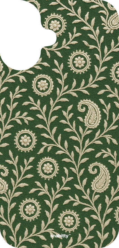 Forest Green Chikankari 1