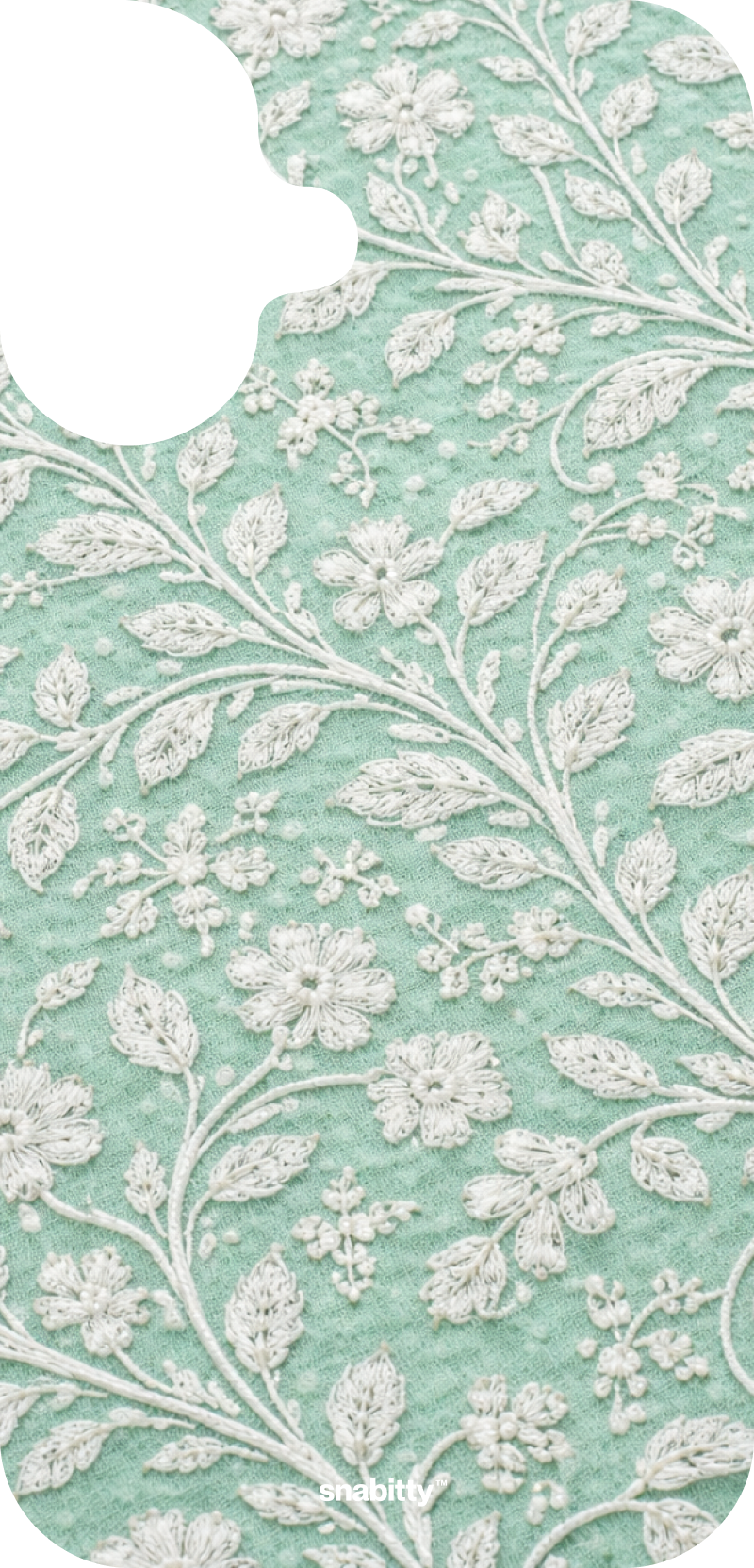 Mint Green Bel aur Phool Chikankari