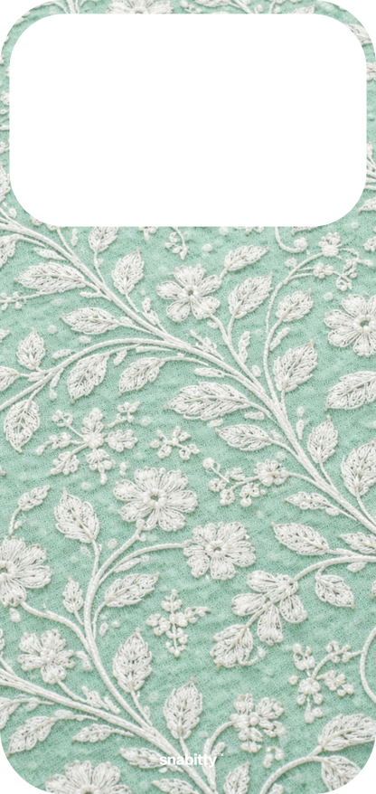 Mint Green Bel aur Phool Chikankari