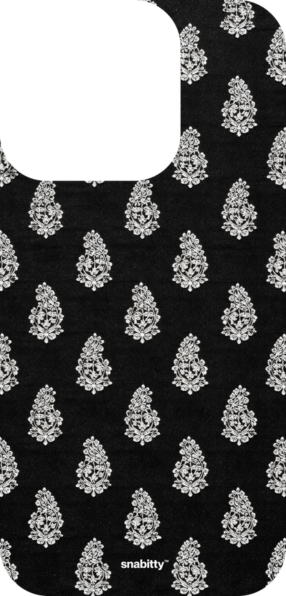 Black Buti Motif 2 Chikankari