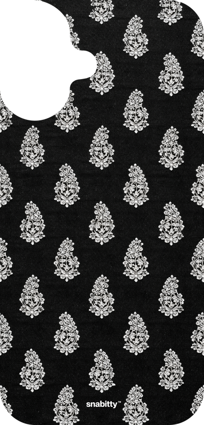 Black Buti Motif 2 Chikankari