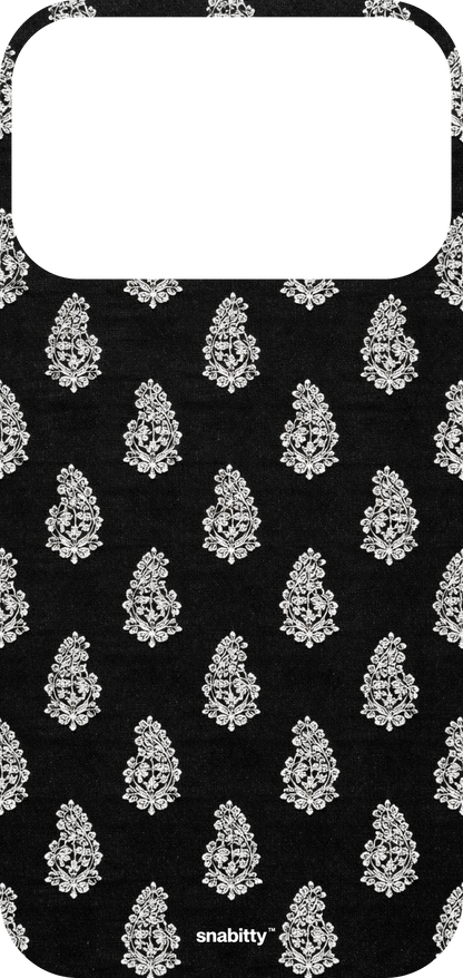 Black Buti Motif 2 Chikankari