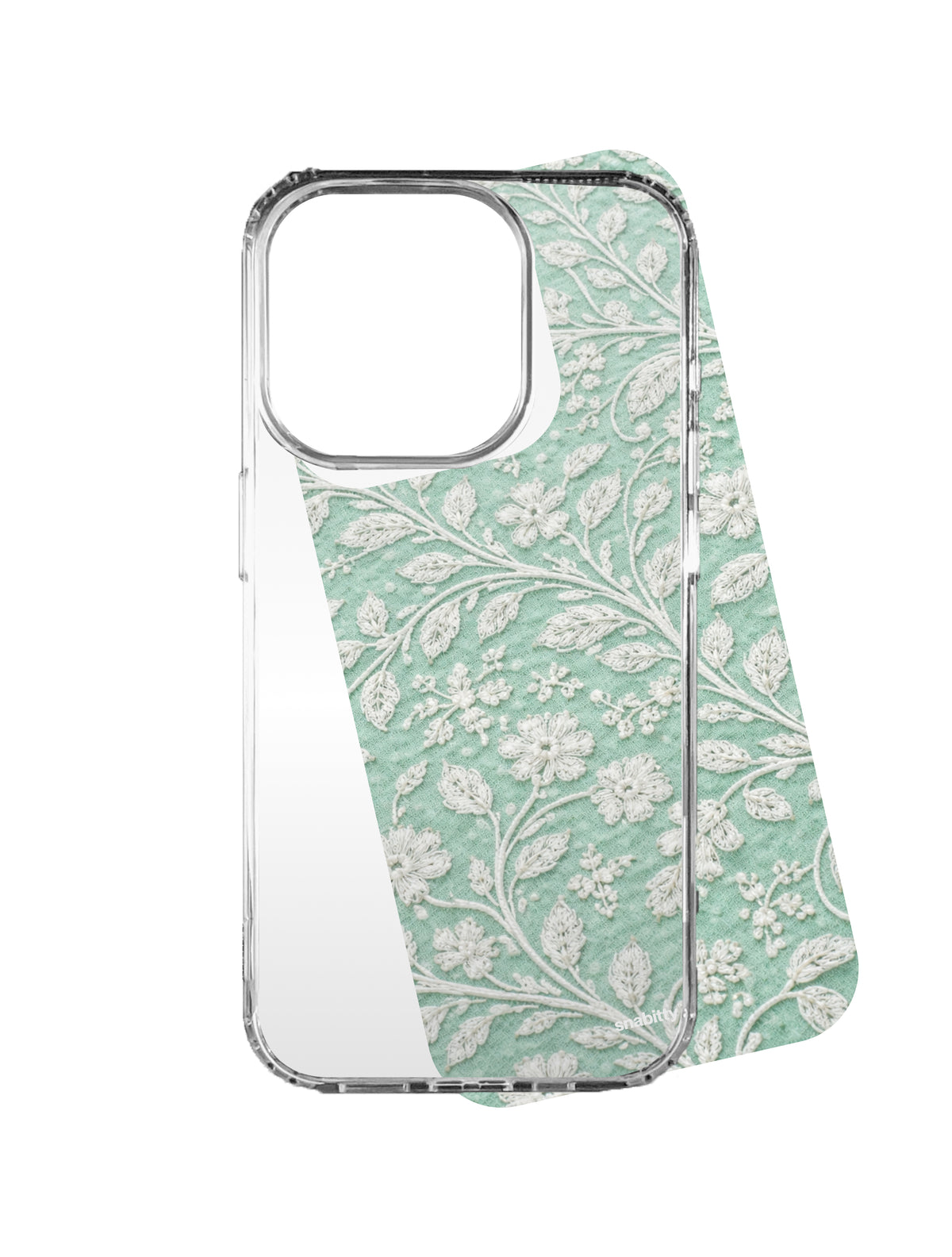 Mint Green Bel aur Phool Chikankari
