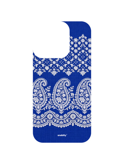 Royal Blue Jaal Chikankari