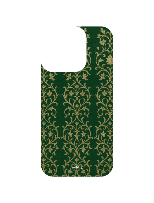 Paithani asawali dark green