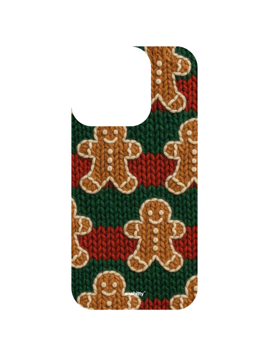 Gingerbread men assemble knit